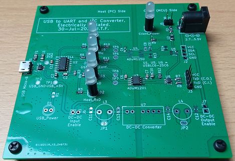 USB zu UART und I2C Konverter Leiterplatte