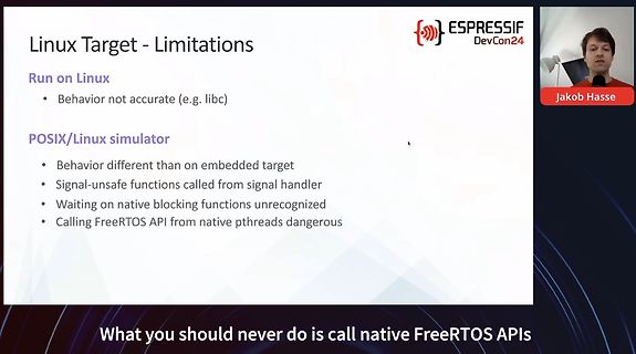 Präsentationsfolie zu Linux-Target-Limitierungen