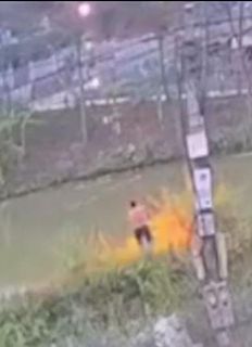 Person im Wasser