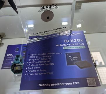 Werbeaufsteller für QLX3Gx GNSS SoC