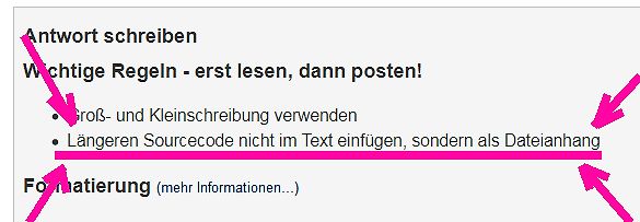 Regeln für Forenbeiträge