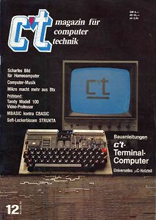 Cover der Zeitschrift c't Magazin November 1983
