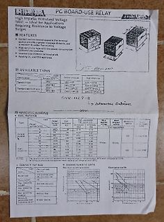 Datenblatt eines PC Board-Use Relais