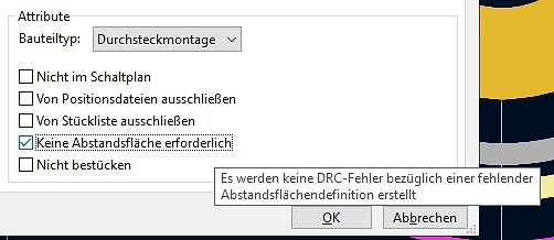 Dialogfenster einer Elektronik-CAD-Software