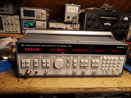 Rohde & Schwarz Sweep Generator und Messgeräte