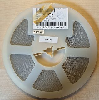 Aufwicklung einer Bauteilrolle