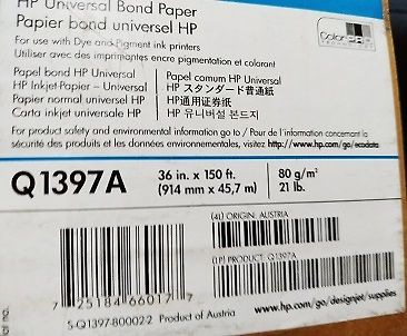 Verpackung von HP Universal Bond Paper