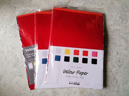 Verpackung von Velour Paper
