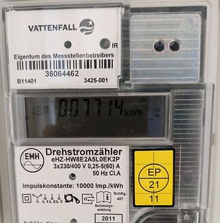 Stromzähler von Vattenfall
