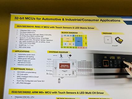 Poster mit Informationen zu IS31/32CS9310 Mikrocontrollern