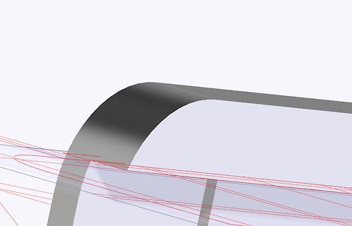 Abstraktes 3D-Modell oder Grafikfragment