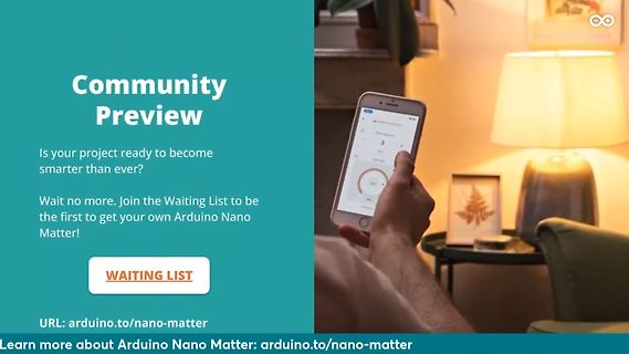Werbebanner für Arduino Nano Matter