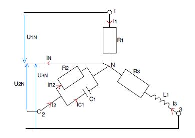 Schaltplan eines elektrischen Netzwerks