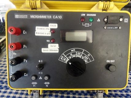 Chauvin Arnoux Microhmeter CA10 Messgerät