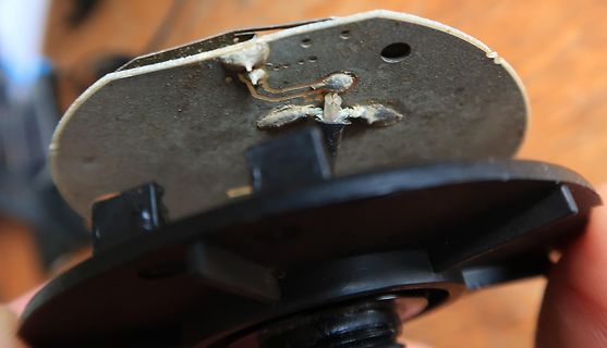 Lötstelle auf einer runden Leiterplatte
