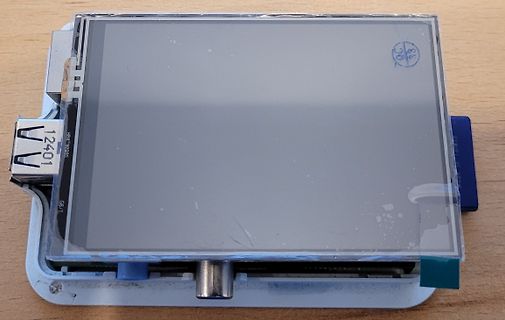 Nahaufnahme eines Displays oder Bildschirms