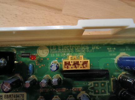 Nahaufnahme einer LG Electronics Leiterplatte