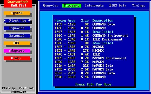 BIOS Memory Map Anzeige