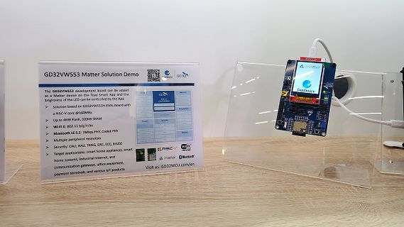 GD32VW553 Matter Solution Demo mit Mikrocontroller-Board