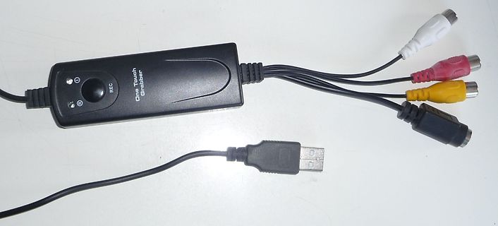 Video Grabber mit RCA- und USB-Anschlüssen