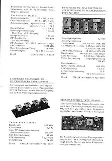Datenblatt eines 4-stufigen Transistor-FM-ZF-Verstärkers