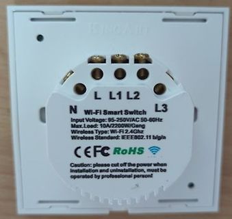 Wi-Fi Smart Switch Rückseite