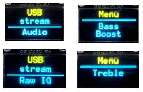 Fotos eines LCD-Menüs