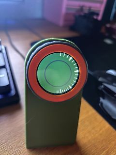Miniatur-Handventilator mit beleuchtetem Display
