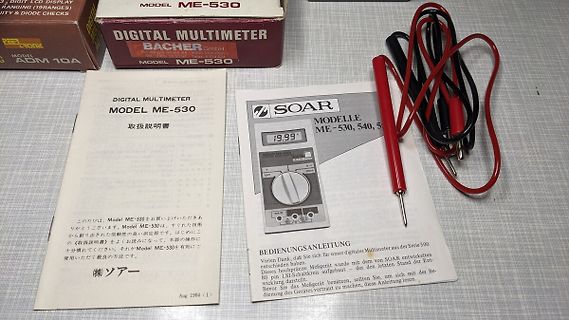 Digitalmultimeter Model ME-530 mit Handbuch und Messleitungen