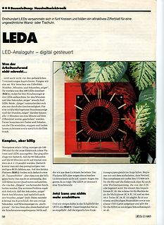 LED-Analoguhr Projektbeschreibung