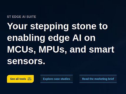 Werbebanner für ST Edge AI Suite