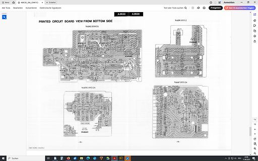 Leiterplatten-Layout Ansichten von verschiedenen Platinen