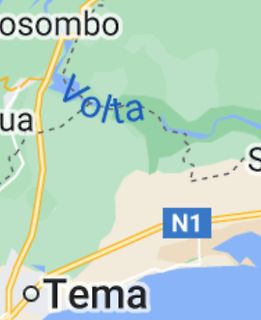Ausschnitt einer Landkarte mit Tema und Volta