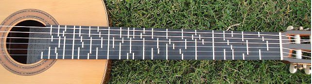 Gitarre auf Gras liegend