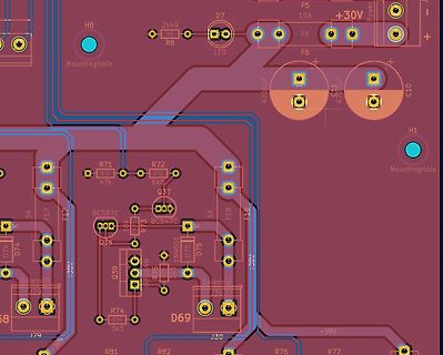 Ausschnitt eines PCB-Layouts