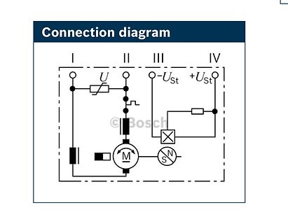 Schaltplan einer Verbindung mit Motor und Sensor