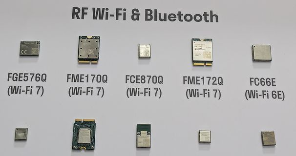 Übersicht verschiedener RF Wi-Fi und Bluetooth Module