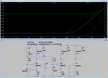 Simulation eines Schaltplans mit Bode-Diagramm