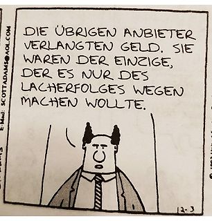 Comic-Strip mit deutschem Text