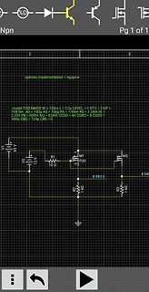 SPICE-Schaltplan mit MOSFET-Modelldefinition