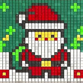 Pixel-Art von Weihnachtsmann
