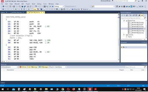 Assembler-Code in Microchip Studio