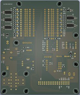 Leiterplatten-Layout einer Platine