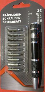 Präzisions-Schraubendrehersatz mit Bits