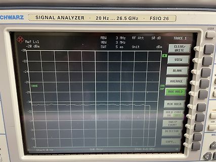 Display eines Signalanalysators