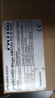 Etikett eines phyBOARD-Wega-AM335x Kits