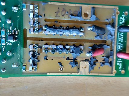 Leiterplatte mit Silikon oder Vergussmasse