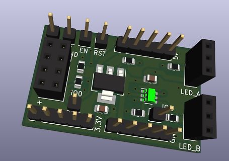 3D-CAD-Modell einer Leiterplatte