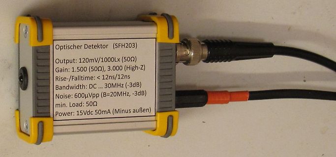 Optischer Detektor SFH203 mit Spezifikationen
