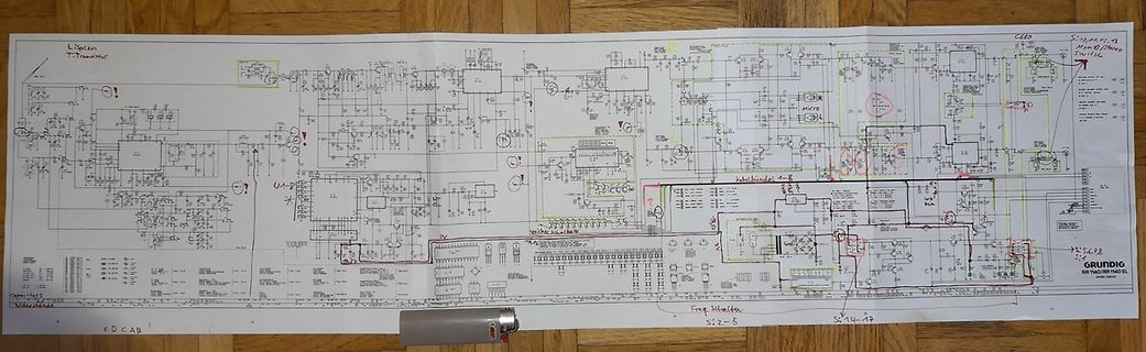 Schaltplan eines Grundig Radios